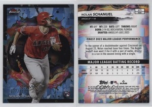 2024 Topps Finest Rare Sky Blue Refractor /150 Nolan Schanuel #271 Rookie RC