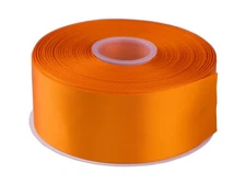2 Inch Wide Double Face Satin Ribbon - 50 Yards 668-Orange Peel