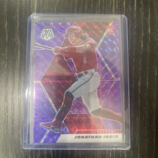 Jonathan India 2021 Panini Mosaic Baseball Quick Pitch Purple RC #42/49