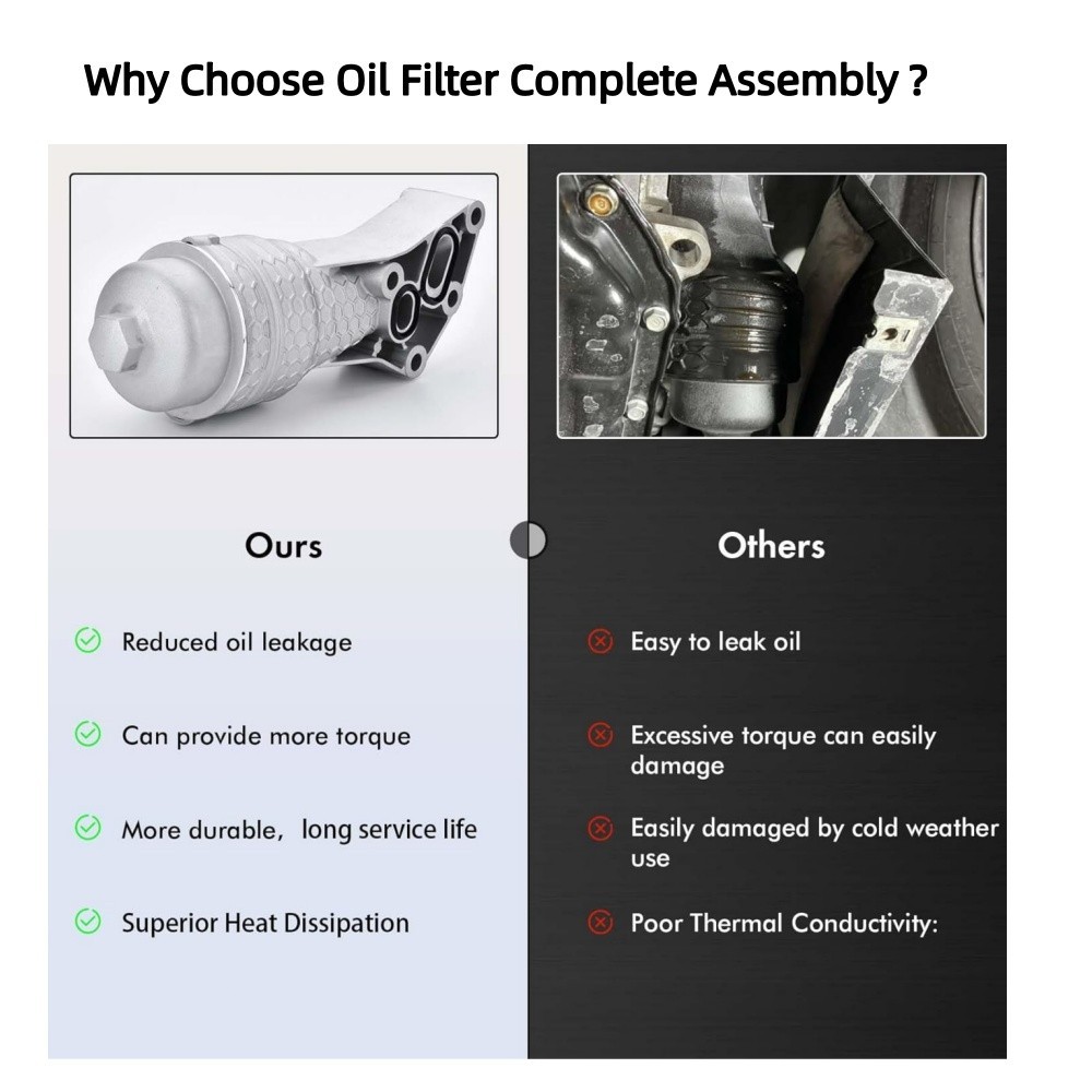 26300-3LAA0 Full Aluminum Oil Filter Housing for Kia Telluride 2020-2024