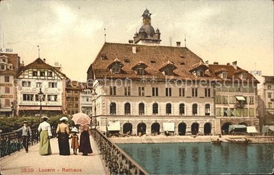 Luzern LU Rathaus Bruecke