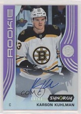 2019-20 Upper Deck Synergy Rookies Purple 66/83 Karson Kuhlman #49 Auto jt3