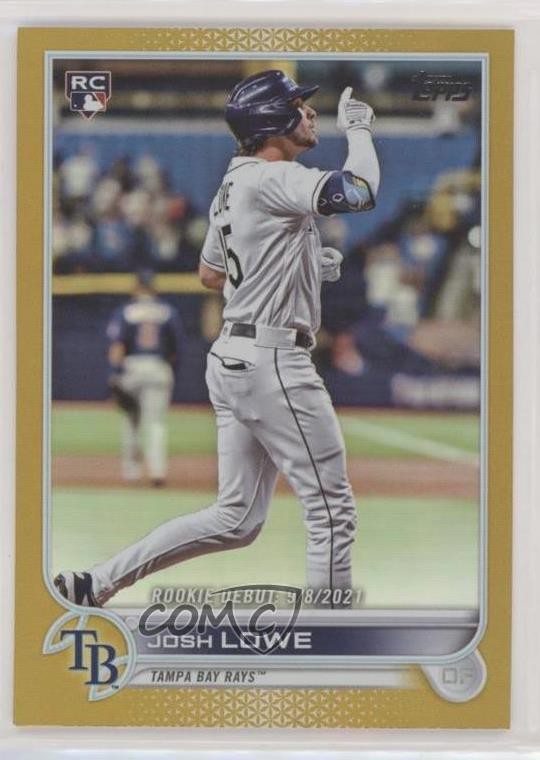 2022 Topps Update Rookie Debut Gold Foil Josh Lowe #US287 0s1o