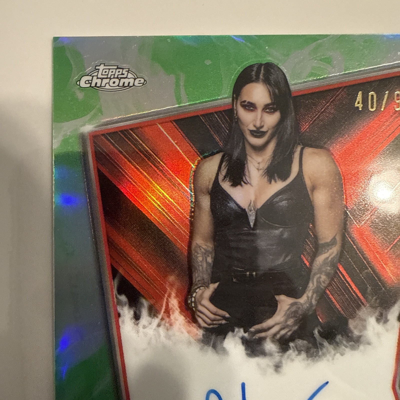 2026 Topps Chrome WWE - Rhea Ripley - Raw Brand Auto /99 view 5