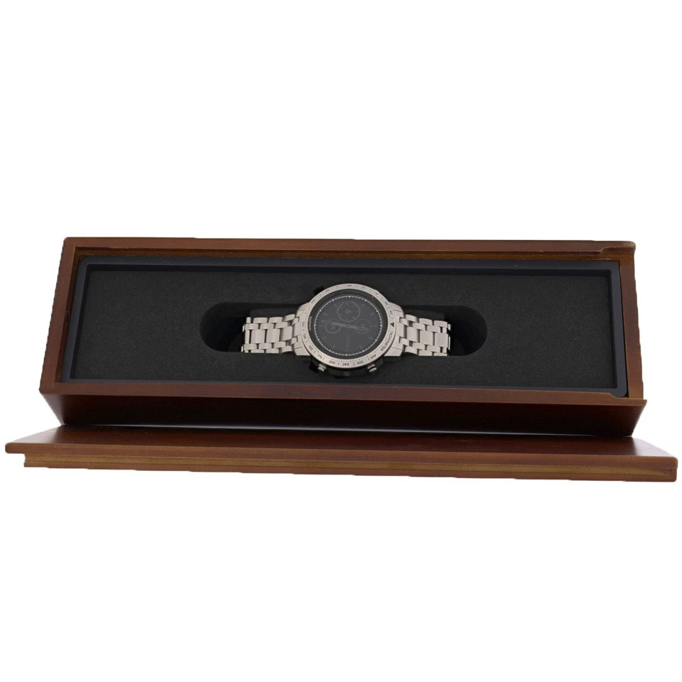 Reloj de cuarzo recargable de acero inoxidable Garmin Fenix Chronos para hombre 010-01957-02 Foto 4 de 4