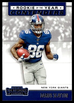 DARIUS SLAYTON 2019 PANINI CONTENDERS ROOKIE OF THE YEAR RC NEW YORK GIANTS