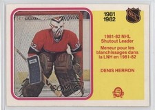 1982-83 O-Pee-Chee League Leaders Denis Herron #241 0f8