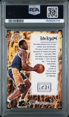 1998 FLEER TRADITION KOBE BRYANT ELECTRIFYING ULTRA RARE INSERT