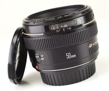 Canon EF 50mm F1.4 USM Autofocus Prime Lens Front & Rear Lens Cap