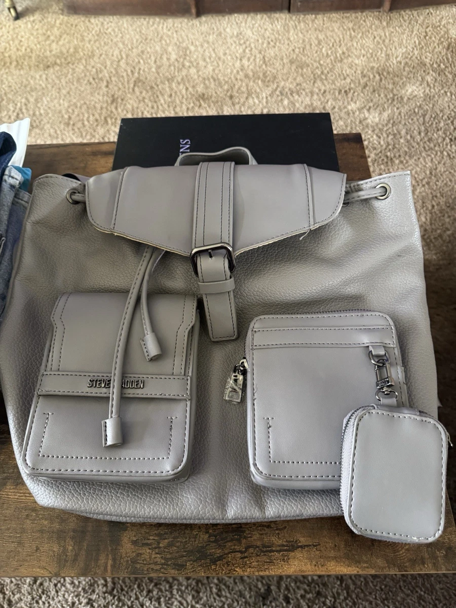 Steve Madden Backpack Gray Bags & Handbags for Women for  display picture 1
