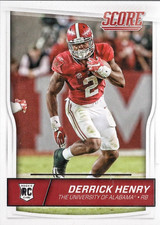 2016 Panini Score Derrick Henry Rookie Card (RC) #345 Alabama Crimson Tide. rookie card picture