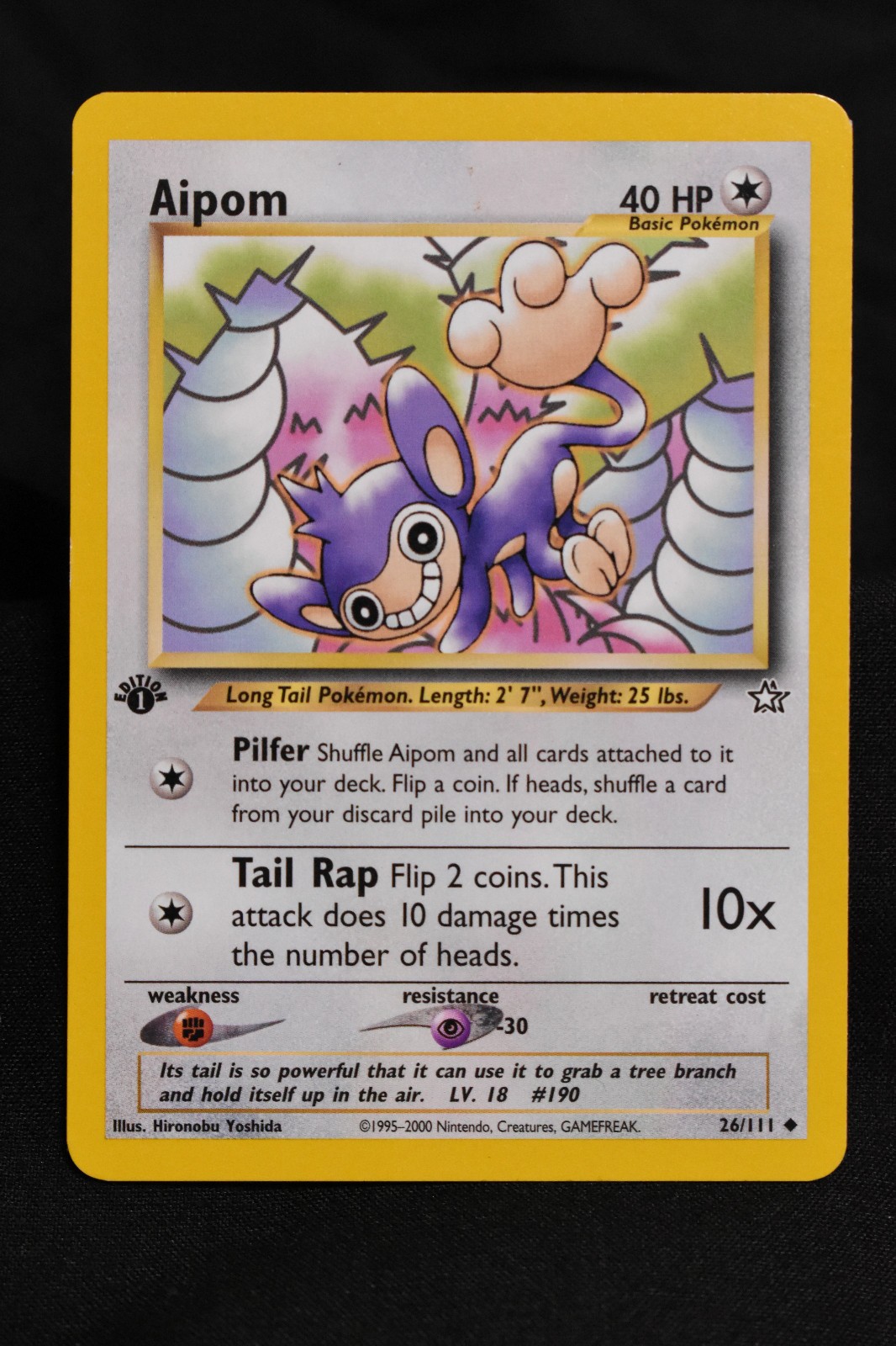Aipom 1st Edition 26/111 NM Neo Genesis Regular Uncommon Pokémon TCG Near Mint