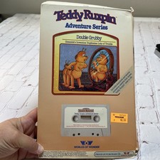 Vintage Teddy Ruxpin 1985 Double Grubby Story Book/cassette Tape WOW Untested