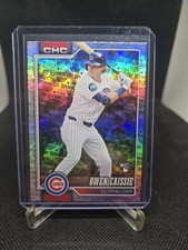2026 Topps Series 1 #233 Owen Caissie Opening Day Celebration Rainbow Holo RC