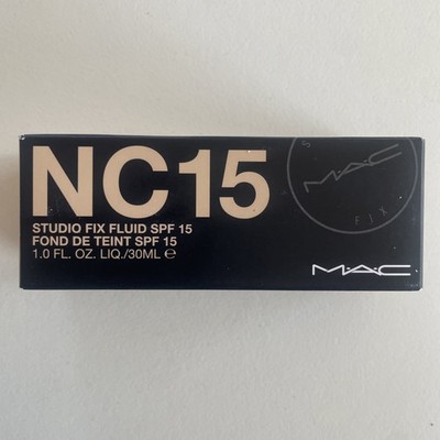 MAC Studio Fix Fluid SPF15 Foundation --NC15 Original Formula