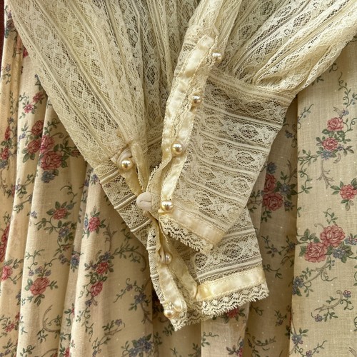 Vintage Gunne Sax San Francisco Lace Maxi Prarie Dress As-is Boho Sz 28x60 - Picture 4 of 14