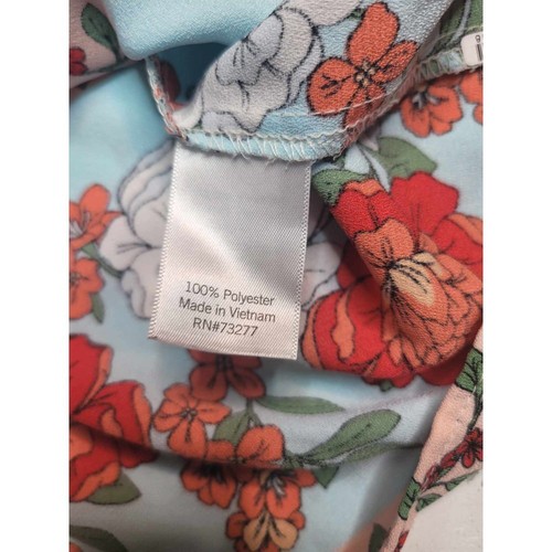 3243 Lauren Conrad Floral Pleat Neck Blouse 2XL - Picture 6 of 6