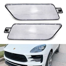 Clear Lens Bumper Side Marker Light Housing Replacement For 14-24 Porsche Macan
