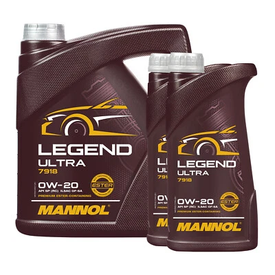 MANNOL 7918 Legend Ultra Huile Moteur SAE 0W20 API SP RC 4+2x1L - Photo 1/4