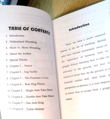 Combat Wrestling, Vol. 1 Devastating Throws, by Alex Queralt Softcover - Picture 3 of 6