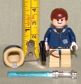 HAN SOLO W/ LIGHTSABER HOTH ECHO BASE Mini-Figure Loose Star Wars Lego 7749