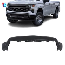 For Chevrolet Silverado 1500 22-23 Black W/o Sensor Holes Front Bumper Face Bar