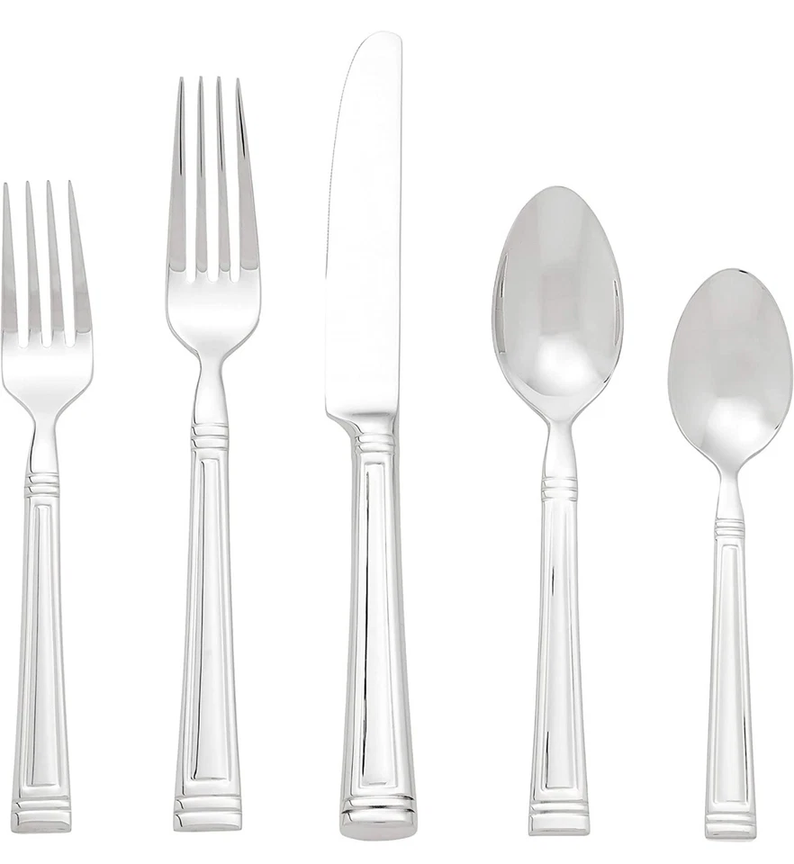 Lenox Esquire 65 Piece Flatware Set, 815485, 18/10 Stainless Steel New - Image 2 of 4