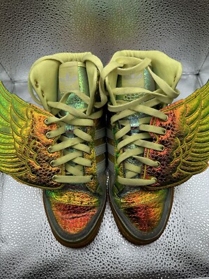 Adidas Jeremy Scott Foil Size 5.5 Iridescent | eBay