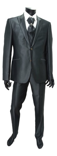 GRIMALDI ABITO Cerimonia Uomo Completo 4 Pezzi Grigio 7205 Taglia 52 Drop 7  | eBay