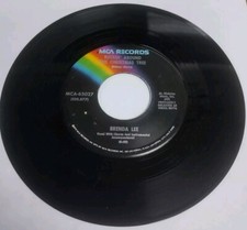 BRENDA LEE-ROCKIN' AROUND THE CHRISTMAS TREE/ PAPA NOEL VINYL 45 MCA SAMPLE COPY