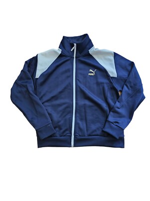 576511-06 Puma Retro Track Jacket Size XL Womens Navy Zip-up 
