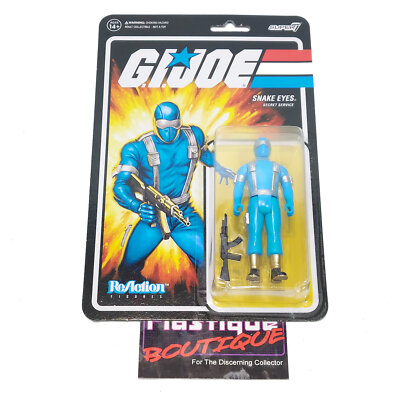 Super 7 ReAction GI Joe Secret Service Snake Eyes MOC MOSC COMPLETE TARGET