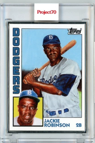 TOPPS PROJECT 70 - JACKIE ROBINSON -JONAS NEVER AP 10/51 SILVER FRAME #126