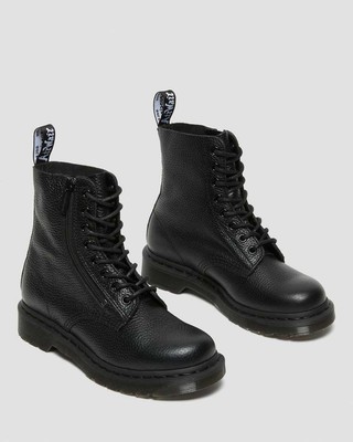 Dr. Martens Women's 1460 Pascal W/Zip Milled Nappa Combat Boot, Black Size  10 US 190665014419 | eBay