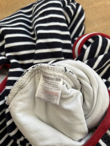 JoJo Maman Bebe Blue Striped Sleeping Bag - 6/24 Mths Cotton Baby’s - Picture 12 of 12