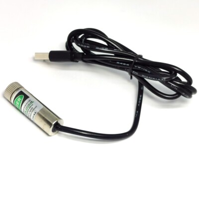 Produktbild von USB Laser Modul – 638nm/650nm/450nm/520nm, Rot/Blau/Grün, Punkt/Linie/Kreuz