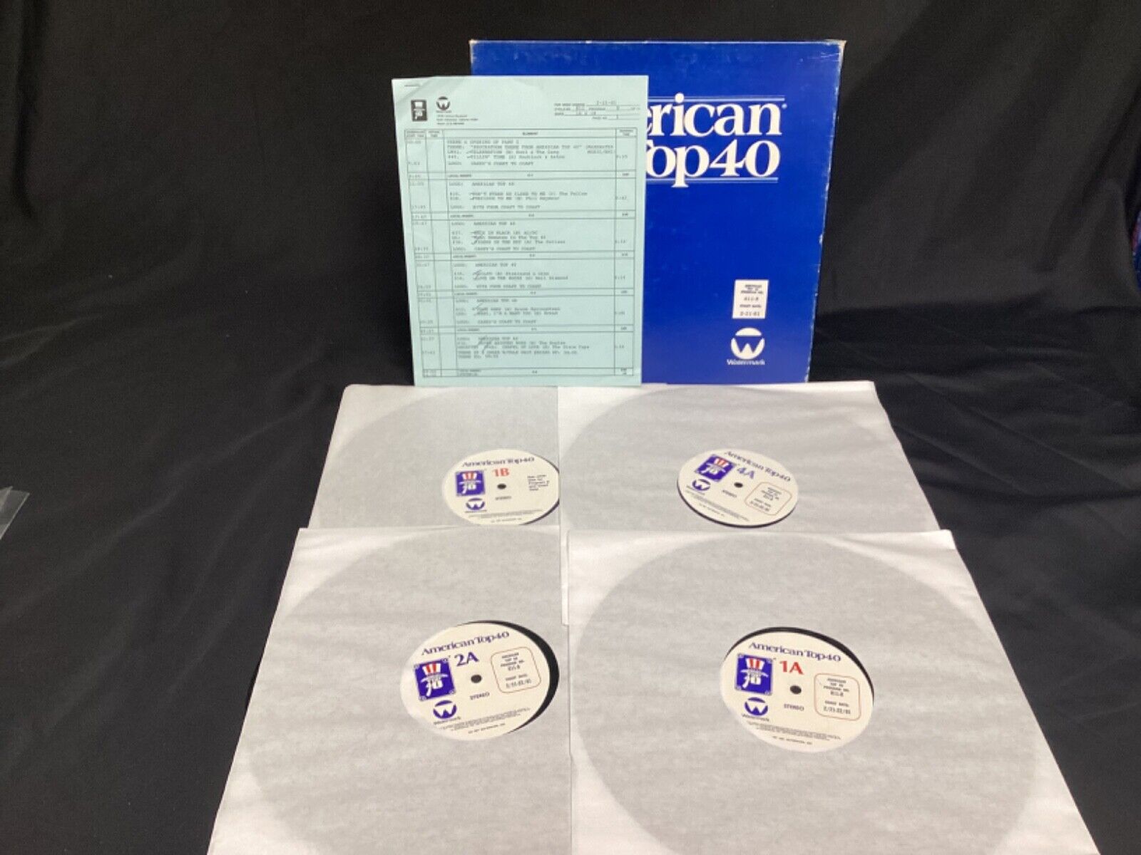 1981 American Top 40 Casey Kasem program 811-8 Vinyl 2/21/81 4 albums AC/DC etc