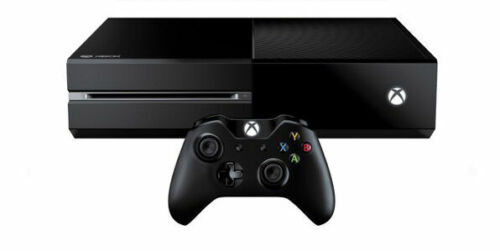 Microsoft Xbox One with Kinect 500GB Black Console - 7UV-00077 (2 Control Pads) - Afbeelding 1 van 1