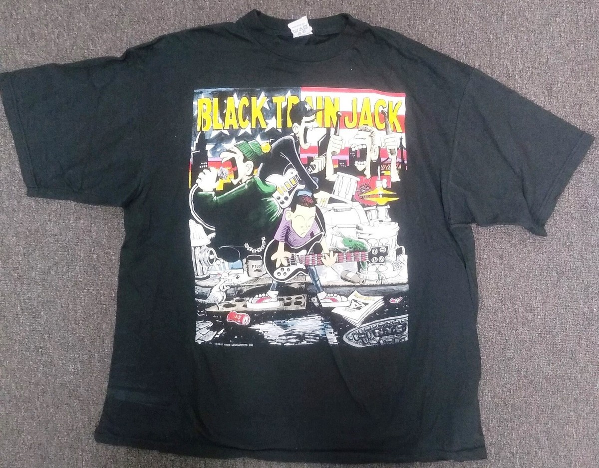 Black Train Jack - European Tour 1993 - Vintage XL T-Shirt ~ NYHC