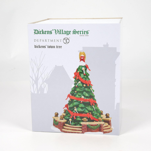 Porcelain Dickens' Village Town Tree Accessory Figurine, 6.5" - Picture 6 of 6