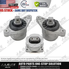 3pcs Engine Transmission Mount Kit fit Maserati Ghibli Quattroporte (14-17) 2WD