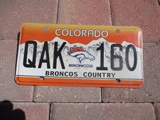 Colorado Broncos Country License Plate Qak 160 Colorado Broncos Country License Plate Qak 160