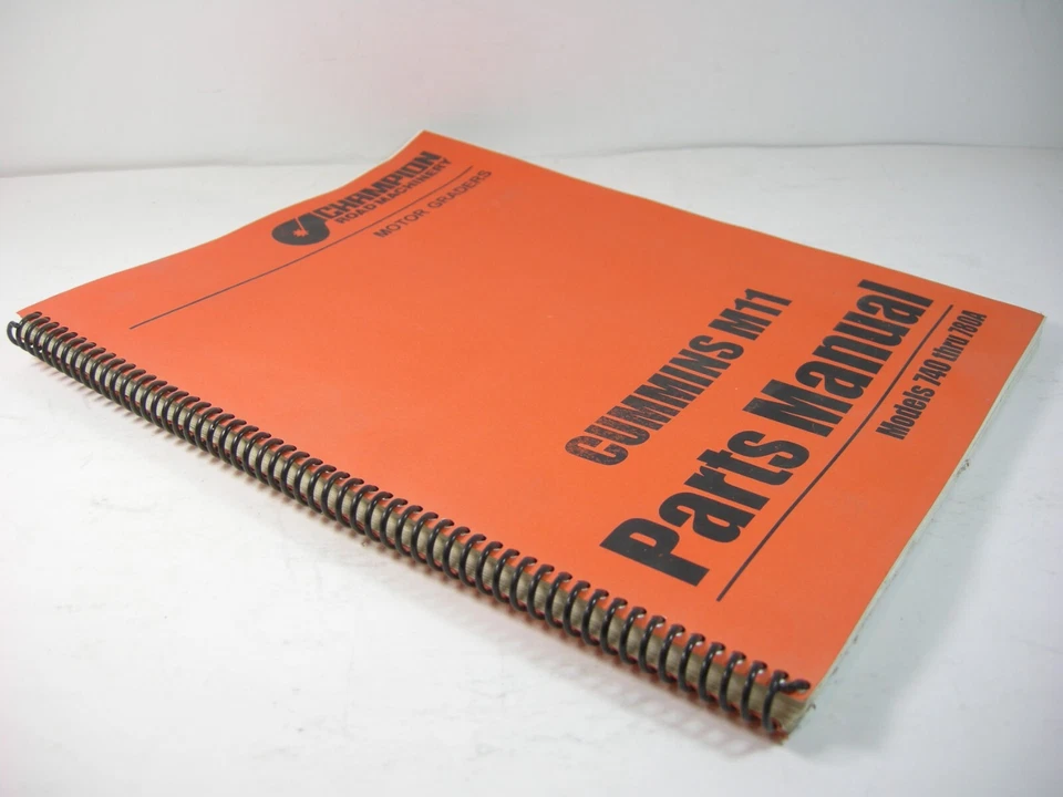 Champion 740 Thru 780A Motor Grader Tractor Cummins M11 Engine Parts Manual Book - Image 4 of 4
