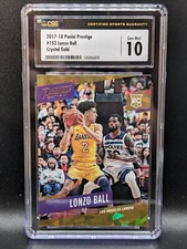 2017-18 Panini Prestige Lonzo Ball 09/10 Rookie Crystal Gold CSG Gem Mint 10 #15