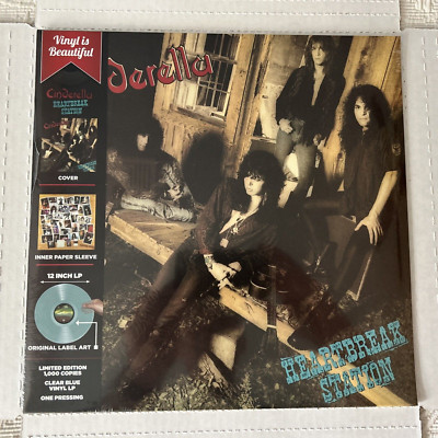 *NEW* CINDERELLA-HEARTBREAK STATION-CLEAR BLUE VINYL RECORD LP  VERTIGO/POLYGRAM