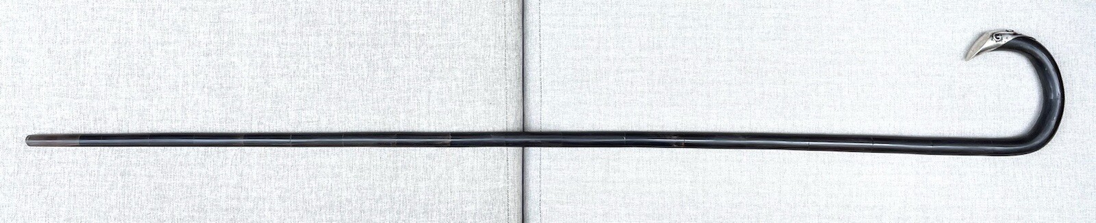 Vintage Antique Horn Sterling Silver Ladies Shoe Crook Handle Walking Stick Cane