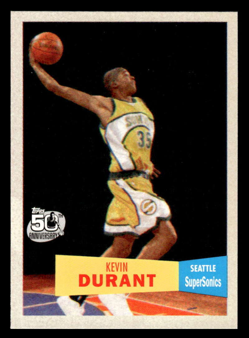 2007-08 Topps Kevin Durant 1957-58 Variation RC Rookie #112 Supersonics JX2668