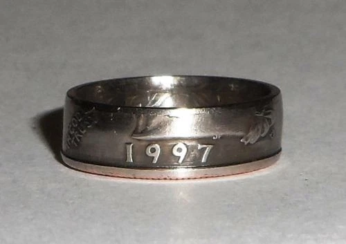 BIRTH YEAR US QUARTER handmade coin ring size 4-12 1965 - 98 what is your year? - Image 2 of 3
