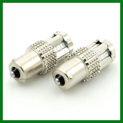 Replacement Bulb 15 Green LED Light for #1156 with Aluminum Housing -Set of 2 - Picture 2 of 3