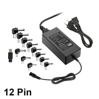Universal 12V-24V AC/DC 96W Laptop Universal Netzteil Ladekabel Ladegerat 8/12P